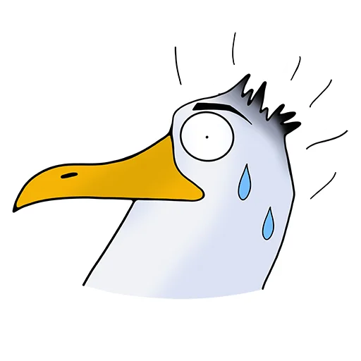 😳 Стикер «Чайка JEFF» для Telegram