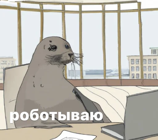 ☹️ Стикер «seals4life» для Telegram