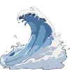🌊 Эмодзи «Морские волны» для Telegram