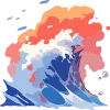 🌊 Эмодзи «Морские волны» для Telegram