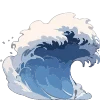 🌊 Эмодзи «Морские волны» для Telegram