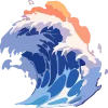 🌊 Эмодзи «Морские волны» для Telegram