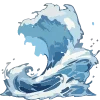 🌊 Эмодзи «Морские волны» для Telegram