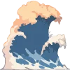 🌊 Эмодзи «Морские волны» для Telegram