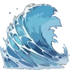 🌊 Эмодзи «Морские волны» для Telegram
