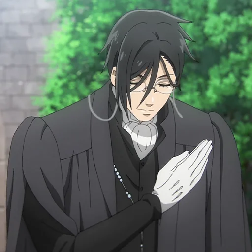 🔳 Стикер «Sebastian Michaelis» для Telegram