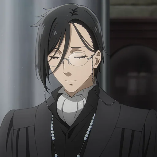 🔳 Стикер «Sebastian Michaelis» для Telegram