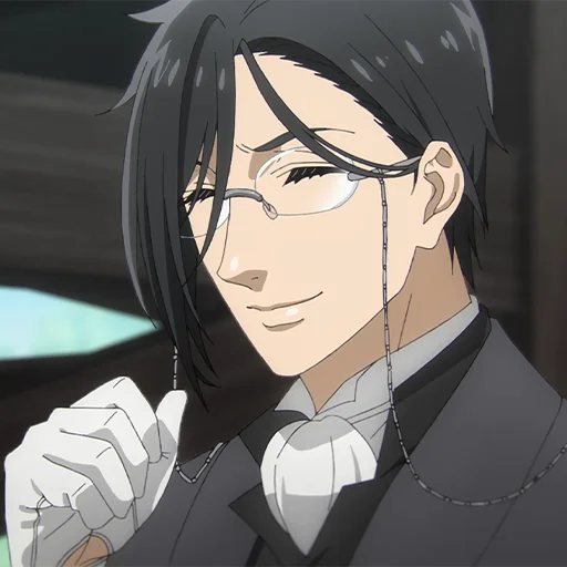 🔲 Стикер «Sebastian Michaelis» для Telegram
