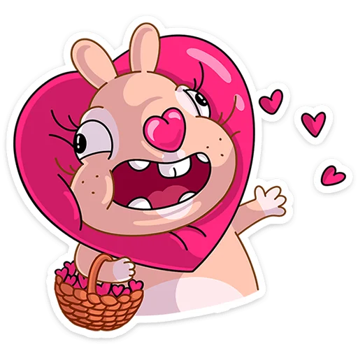 😍 Стикер «Кролик Себастьян» для Telegram