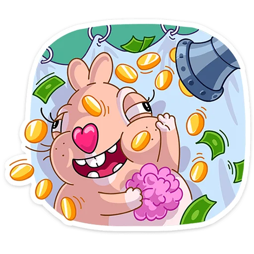 💵 Стикер «Кролик Себастьян» для Telegram