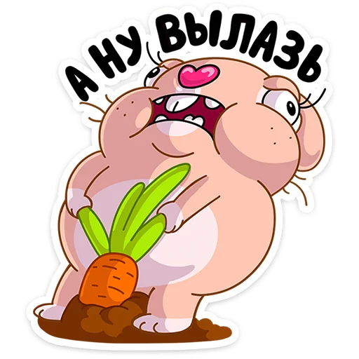 😵 Стикер «Кролик Себастьян» для Telegram