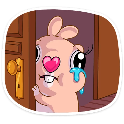 🥲 Стикер «Кролик Себастьян» для Telegram
