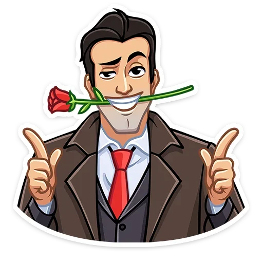😉 Стикер «Секретный агент» для Telegram