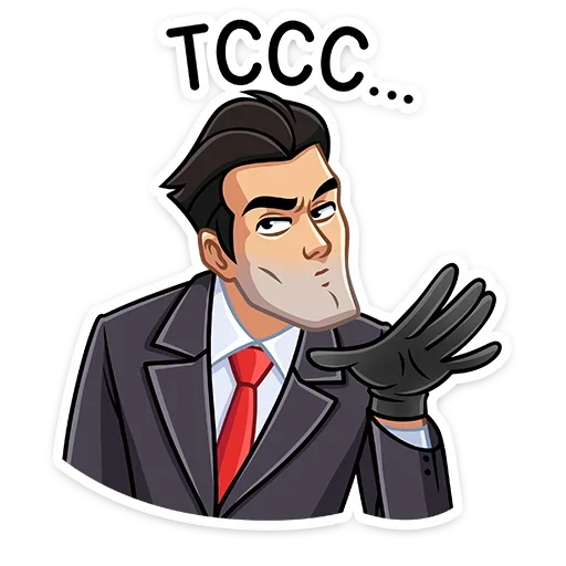 🤫 Стикер «Секретный агент» для Telegram