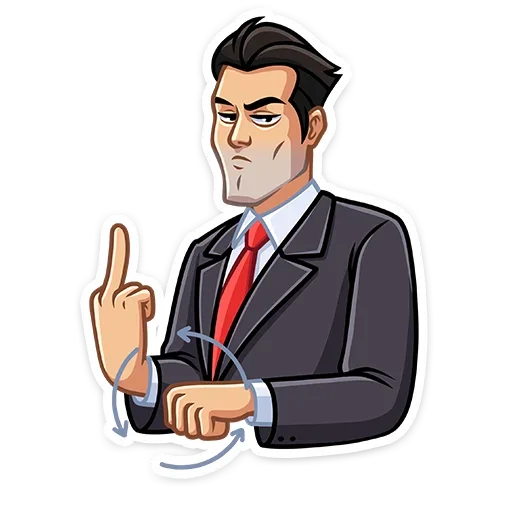 🖕 Стикер «Секретный агент» для Telegram