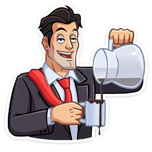 ☕️ Стикер «Секретный агент» для Telegram