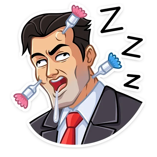 😴 Стикер «Секретный агент» для Telegram