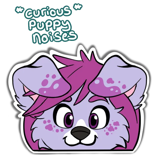 😶 Стикер «Secret puppies» для Telegram