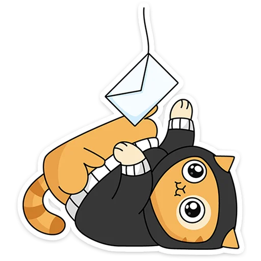 🐱 Стикер «Персик в Безопасности» для Telegram