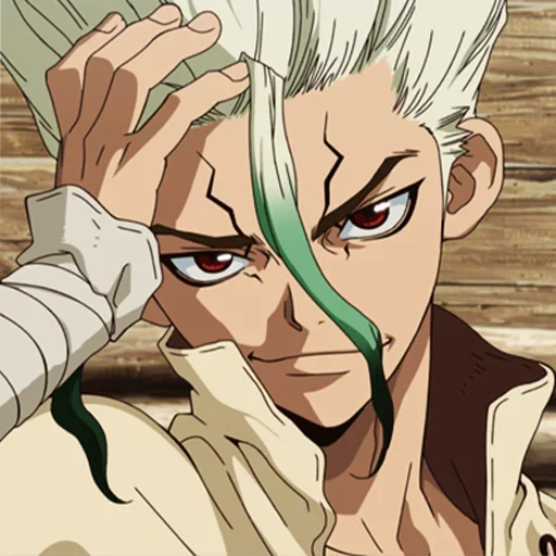 🔬 Стикер «Senku Ishigami» для Telegram