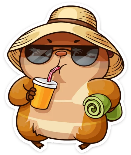 Стикерпак Лето с Сеней для Telegram — скачать