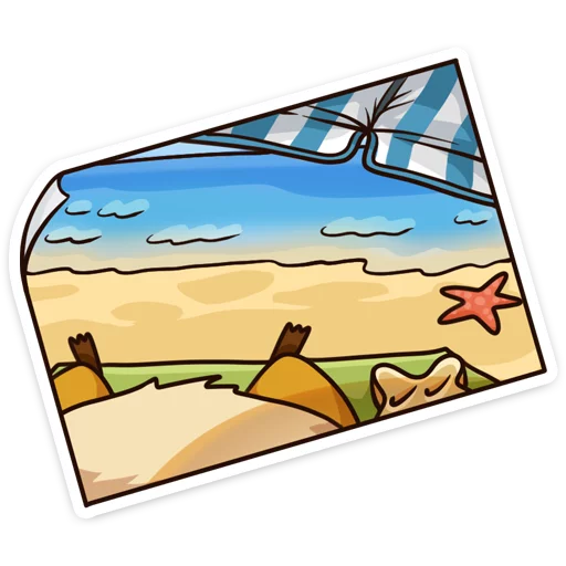 🏞 Стикер «Лето с Сеней» для Telegram