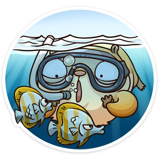 🐠 Стикер «Лето с Сеней» для Telegram