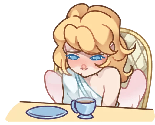 ☕ Стикер «Серафима без надписей» для Telegram