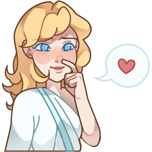 ❤ Стикер «Серафима без надписей» для Telegram