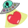 🛸 Эмодзи «Сердечки Hearts» для Telegram