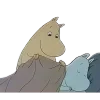 🥰 Эмодзи «😌 Муми троли» для Telegram