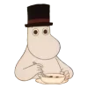 😶 Эмодзи «😌 Муми троли» для Telegram