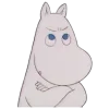 🤨 Эмодзи «😌 Муми троли» для Telegram