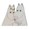 👩‍❤️‍👨 Эмодзи «😌 Муми троли» для Telegram