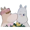 😘 Эмодзи «😌 Муми троли» для Telegram