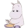 🤢 Эмодзи «😌 Муми троли» для Telegram