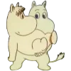 🫢 Эмодзи «😌 Муми троли» для Telegram
