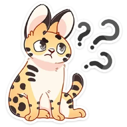 🤨 Стикер «Сервальчик Тортик» для Telegram