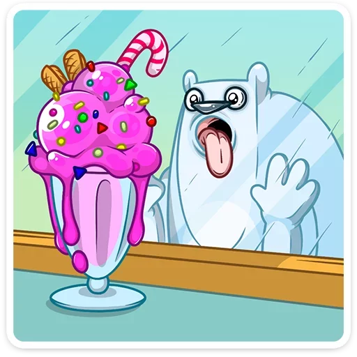 🍦 Стикер «Отпуск Севы» для Telegram
