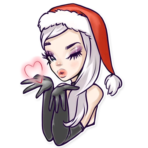Стикерпак SexySanta для Telegram — скачать
