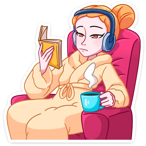 ☕ Стикер «Классный журнал» для Telegram