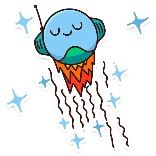 😌 Стикер «Внеземные технологии» для Telegram