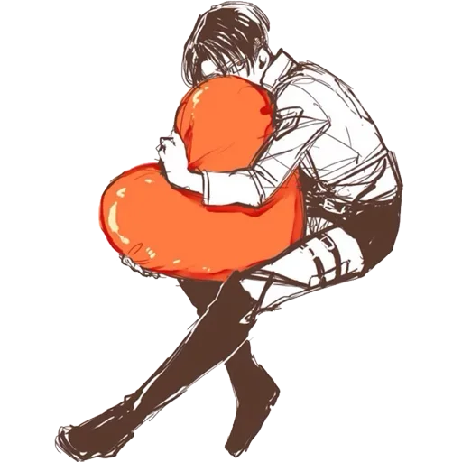 ❤️ Стикер «Eren / Levi» для Telegram