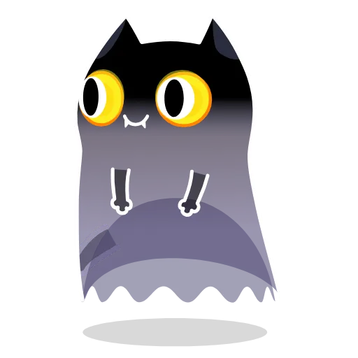 😈 Эмодзи «🫠Смайлы с кисой Shadow Kitty» для Telegram