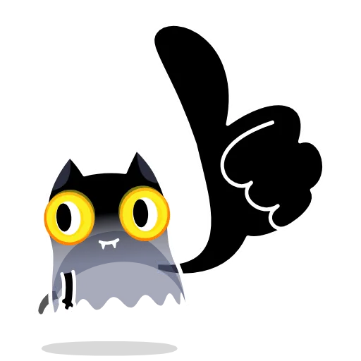 👍 Эмодзи «🫠Смайлы с кисой Shadow Kitty» для Telegram
