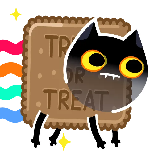 🍪 Эмодзи «🫠Смайлы с кисой Shadow Kitty» для Telegram