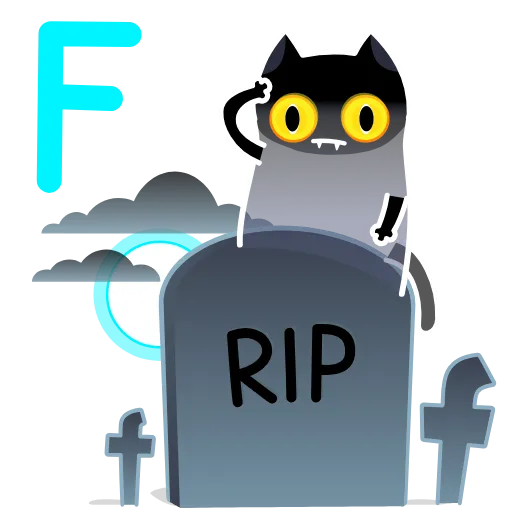 ⚰️ Эмодзи «🫠Смайлы с кисой Shadow Kitty» для Telegram