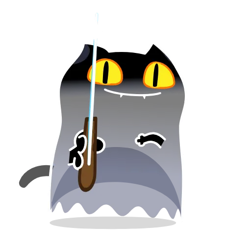 🔪 Эмодзи «🫠Смайлы с кисой Shadow Kitty» для Telegram