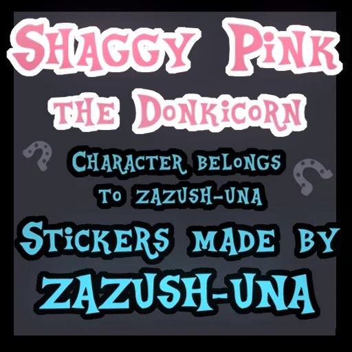 ✍️ Стикер «Shaggy Pink» для Telegram