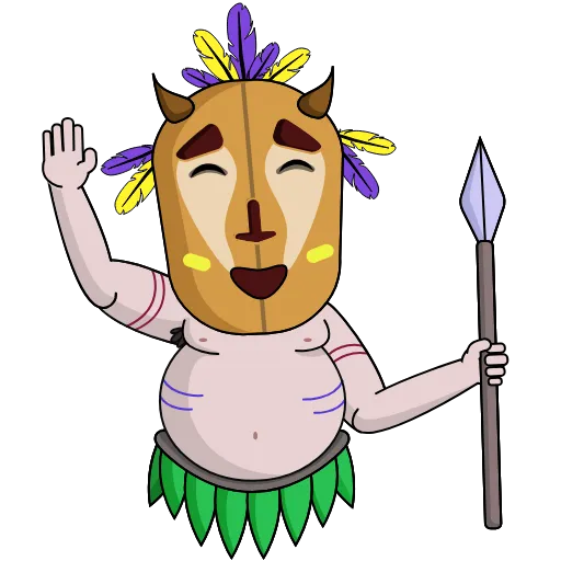 Стикерпак Shaman Bob для Telegram — скачать